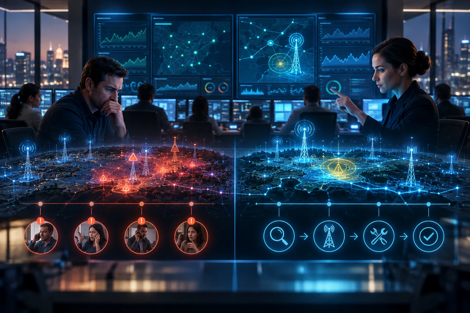 Modern telecom networks are increasingly difficult to assure