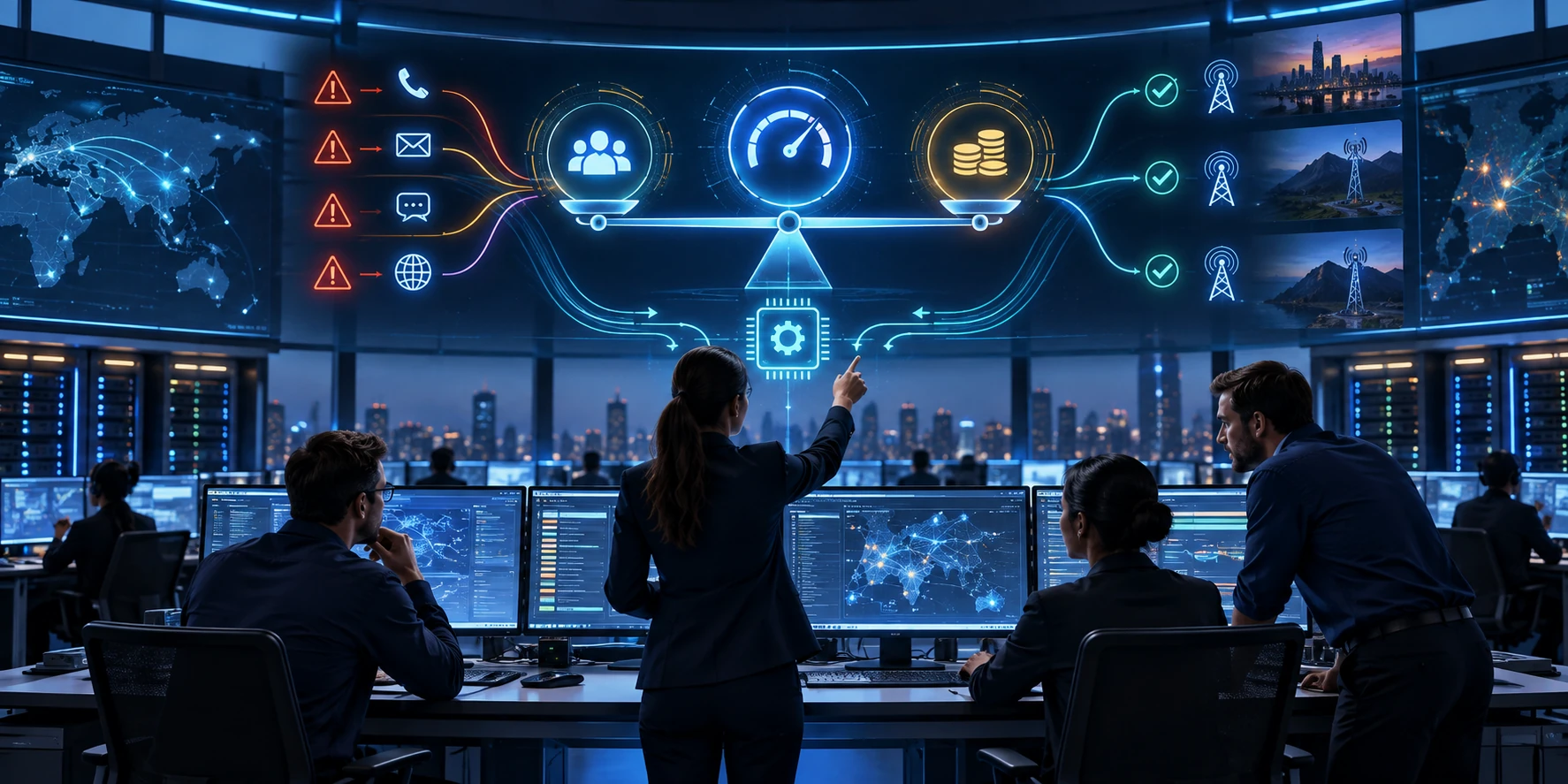 Different Applications Compete for the Same Network Resources